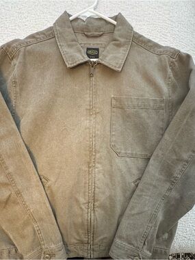 RVCA Men's Olive Zip-Up Work Jacket